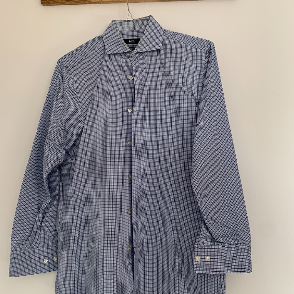 Hugo Boss Tartan Sharp Fit 15.5 32/33